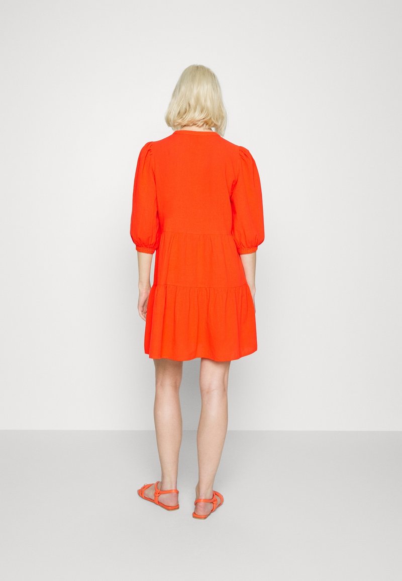 white christmas dresses Irena Strapless Mini Dress Orange