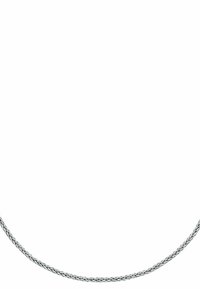Silberne, verdrehte Seil-Kettenhalskette. Sie verfügt über ein filigranes geflochtenes Design, eine glatte Oberfläche und ein poliertes Finish und misst ungefähr 20 Zoll.