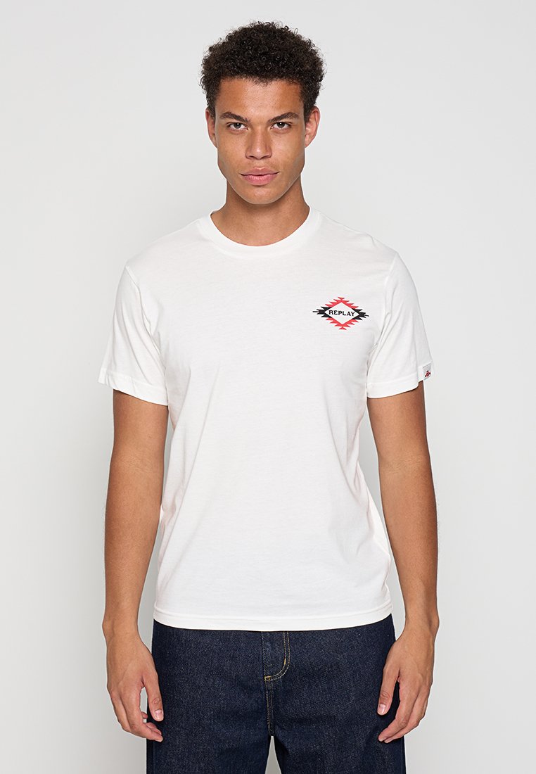Replay T-shirt print wit