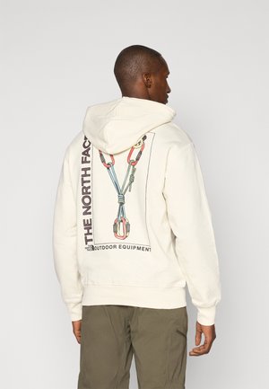 The North Face EXPLORE GEAR RELAXED HOODIE UNISEX - Kapuzenpullover - white dune