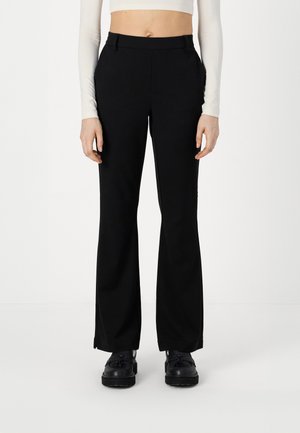 OBJLISA FLARED PANTS - Bukser - black