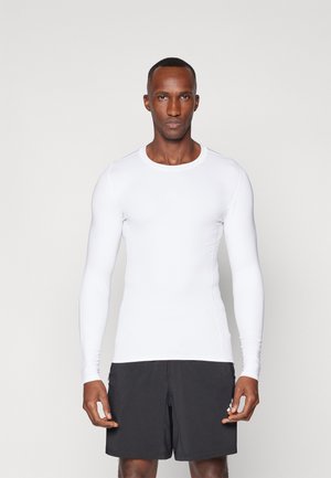 adidas Performance TECHFIT LONGSLEEVE - Majica z dolgimi rokavi - white