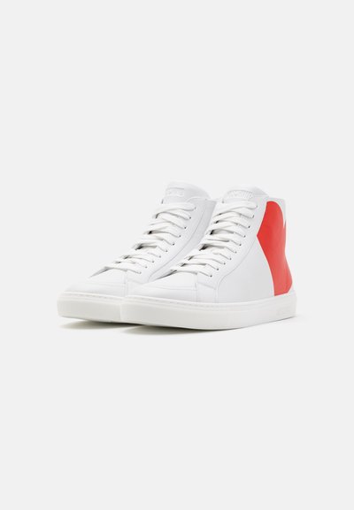 MOSCHINO UOMO - Visoki športni copati - bianco/rosso