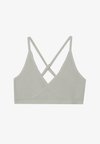 LIGHT SUPPORT TRIANGLE SPORTS BRA WITH ADJUSTABLE CROSS BACK STRAPS - Αθλητικό σουτιέν ελαφριάς στήριξης - beige