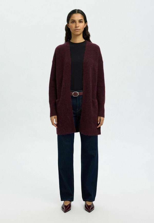 SLFLULU NEW LONG - Cardigan - fig