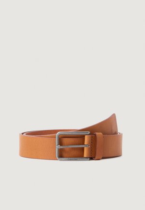 Bælter - cognac/antique silver-coloured