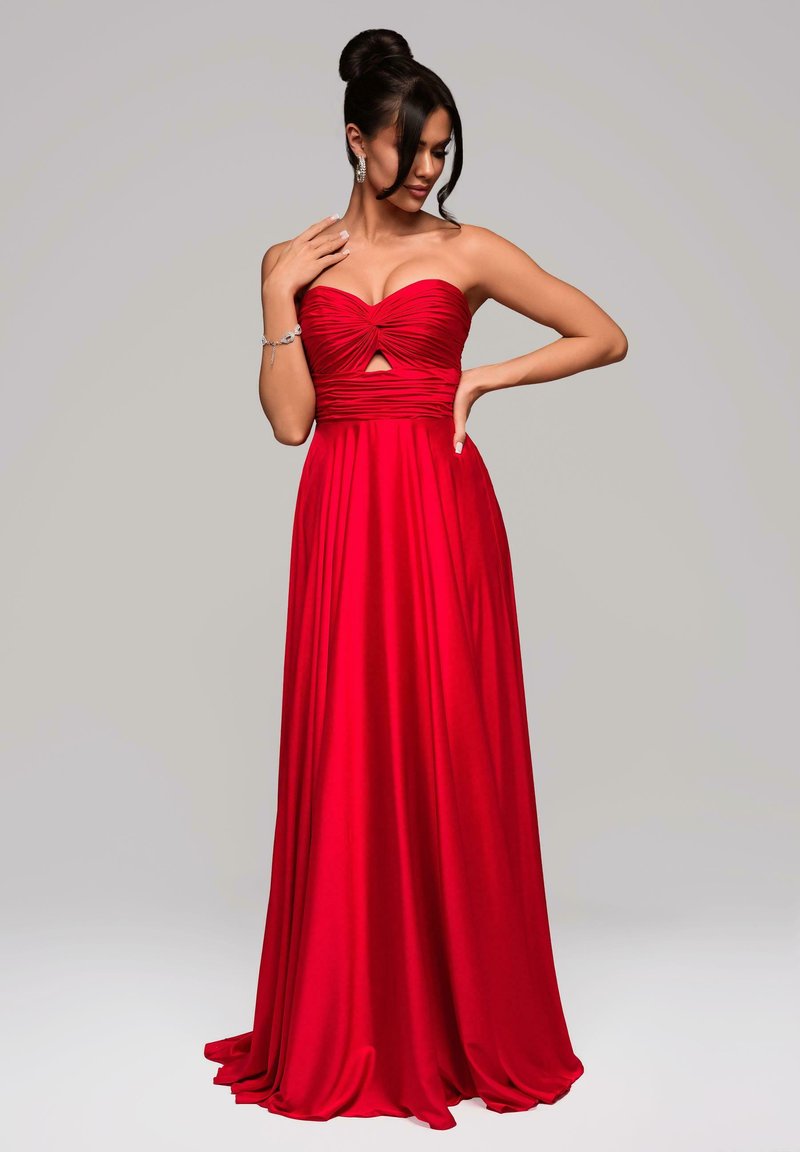 sachin and babi light blue dress Black Tailored Peplum Hem Maxi Dress