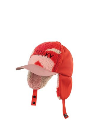 Cappellino - poppin red  printed teddy