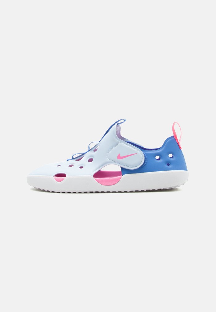Nike SUNRAY PROTECT 4 UNISEX - Walking sandals - hydrogen blue/pink glow/blue crystal/white