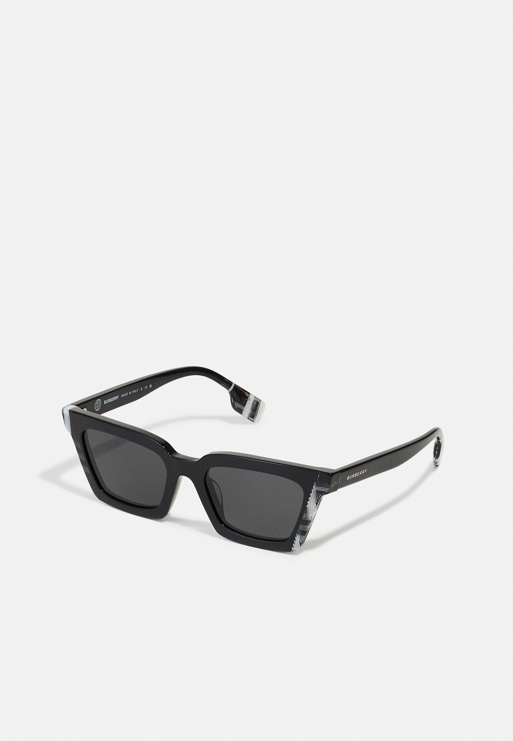 Burberry BRIAR - Sunglasses - black/white/black - Zalando.co.uk