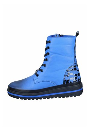 Wedge Ankle Boots - mittelblau
