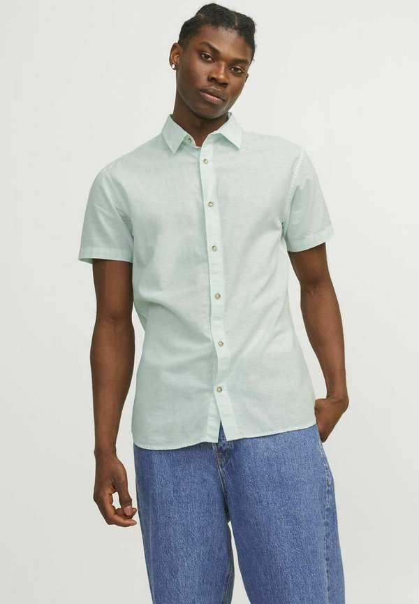 JJESUMMER LINEN MIX SHIRT - Hemd - soothing sea