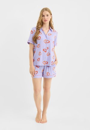 SHRIMP HEART PRINT - Nattøj sæt - lilac