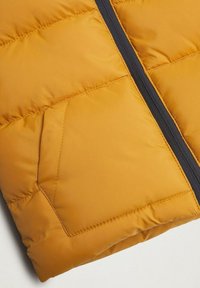 Mango Kids HOOD QUILTED - Allvädersjacka - mustard yellow