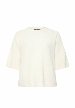 Yours Clothing, PLUS SIZE JUMPERS - Striktrøje - cream