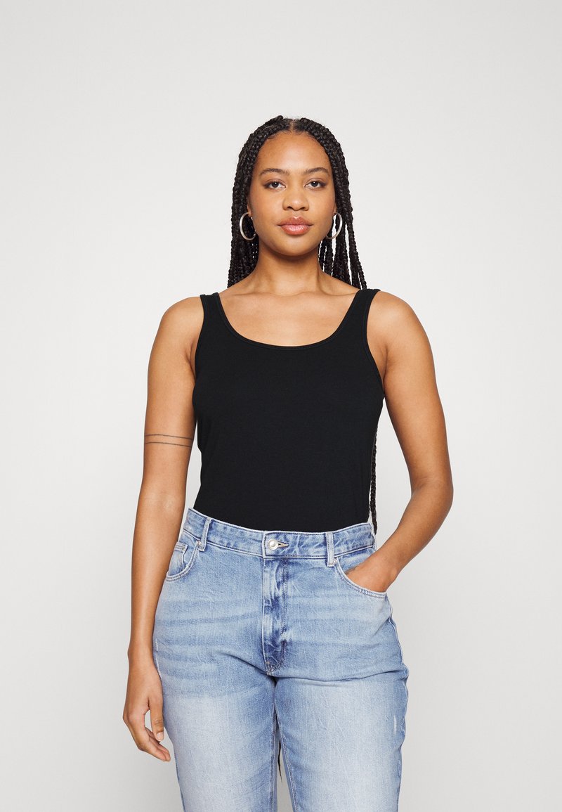 ONLY Carmakoma CARTIME TANK 2 PACK - Topper - black