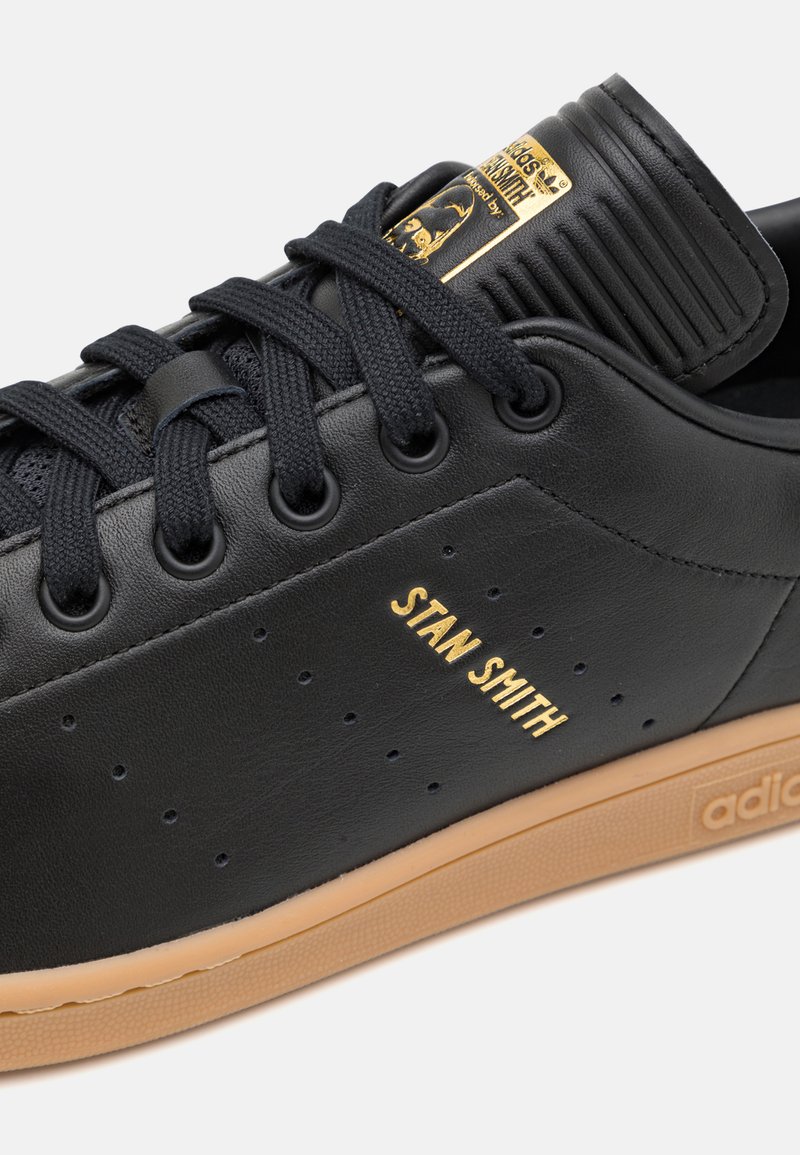 Leather Stan Smith Black And Gold Smith Shoes Adidas Leather Stan