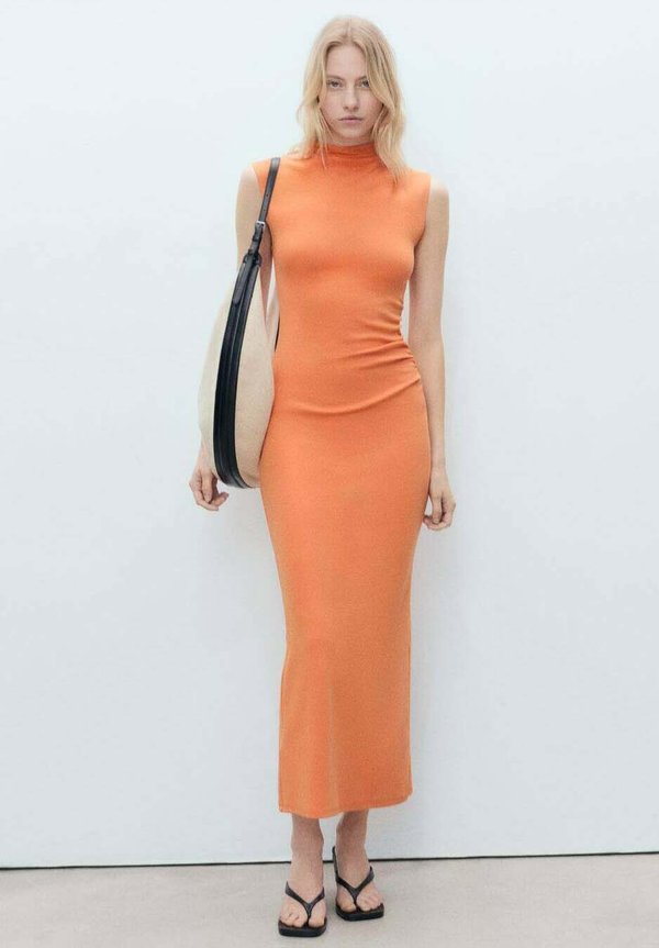CURRA - Strickkleid - orange
