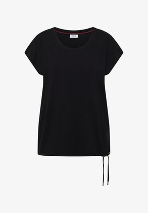 Cecil, DROPPED SHOULDER SHIRT MIT CUT-OUT-DETAIL - T-shirts basic - black