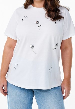 T-shirt print - white