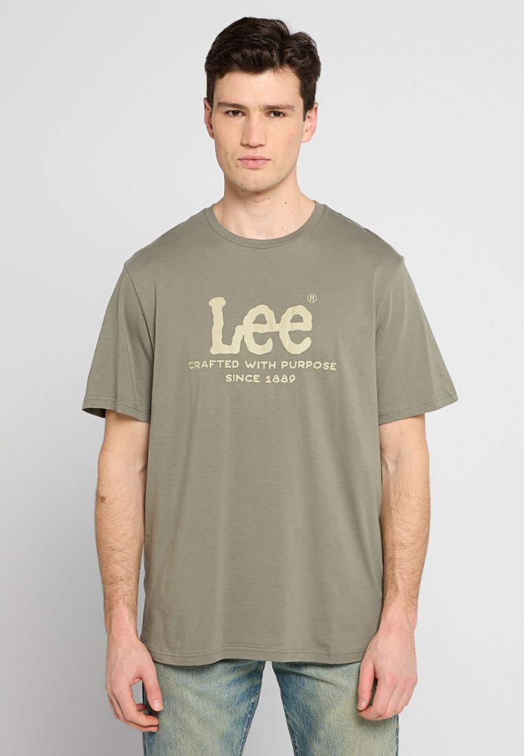 Lee T-shirt print kaki