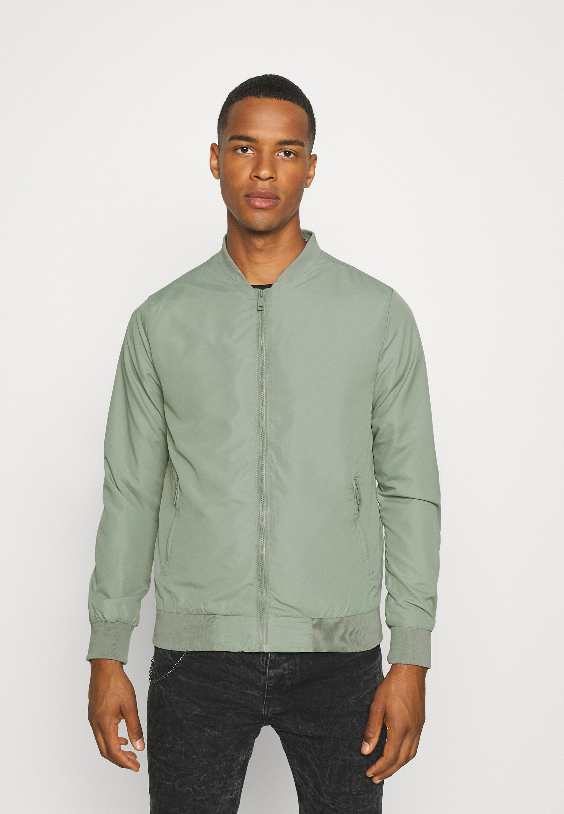 light green bomber jacket