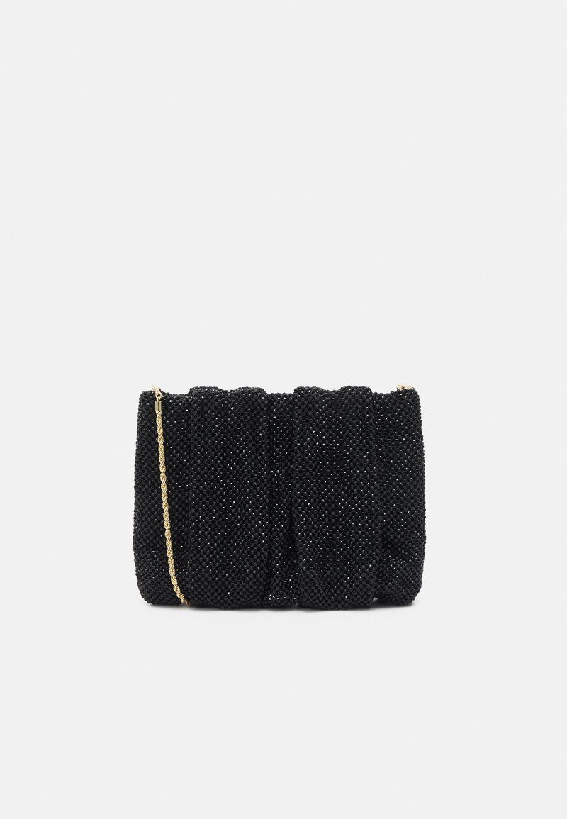 Loeffler Randall CRYSTAL GATHERED FLAT Clutch black/schwarz