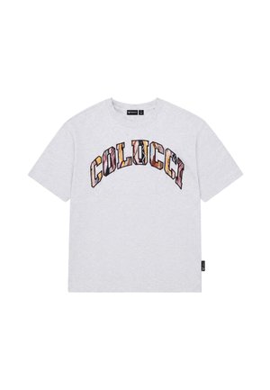 Colucci, LOGO T-SHIRT COLLEGE - T-shirt imprimé - grey mel   aop multi