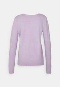VILA VIRIL L/S V-NECK TOP - Camisola - pastel lilac