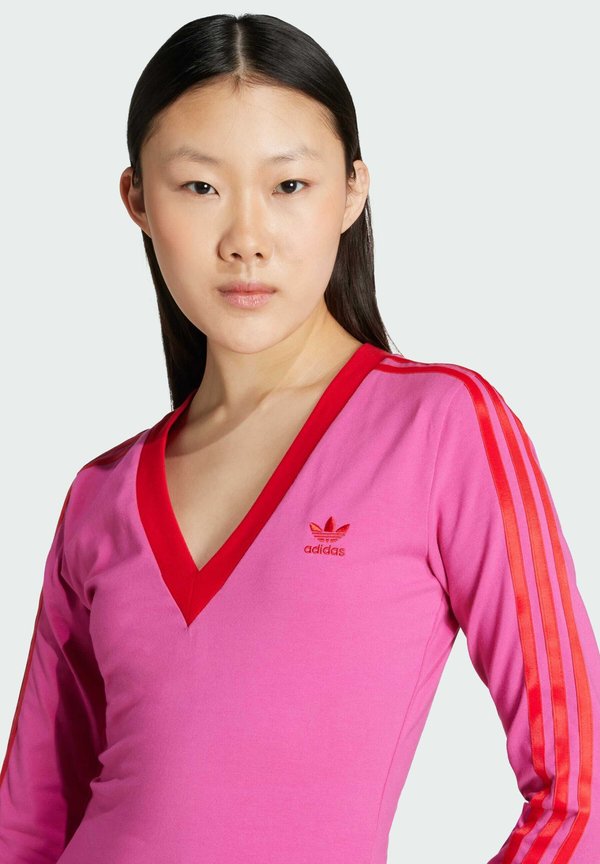 Jersey dress - semi lucid fuchsia   better scarlet3