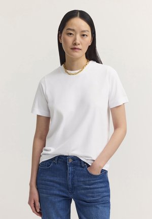bugatti, Basic T-shirt - weiß
