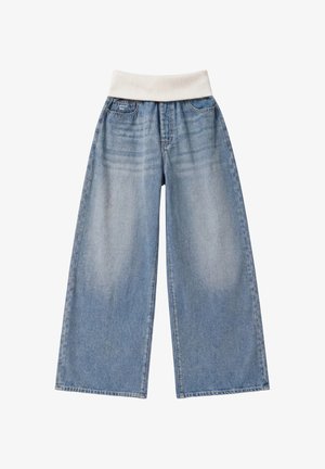 Project Blue, FOLDED RIB WIDE - Wide Leg - fresh blue