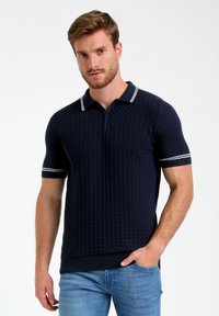 Gabbiano WITH ZIPPER - Polo marškinėliai - navy