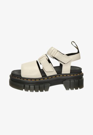 Dr. Martens RICKI - Korkeakorkoiset sandaalit - ecru