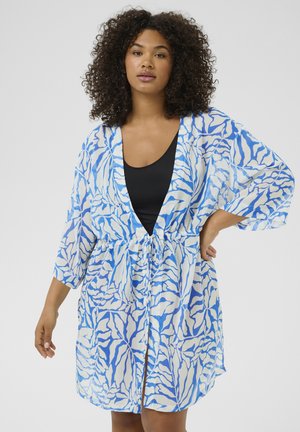 KCEA - Strandaccessoar  - blue chalk leaf print