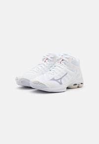 Mizuno WAVE VOLTAGE 2 - Röplabdacipők - white/aleutian/cloud pink