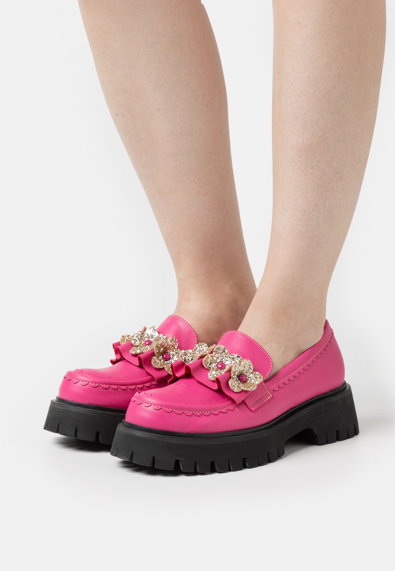 Mocassins Fleurs Boulevard Mixte - Chaussures Confortables Cuir Et PU Pour Homme Et Femme