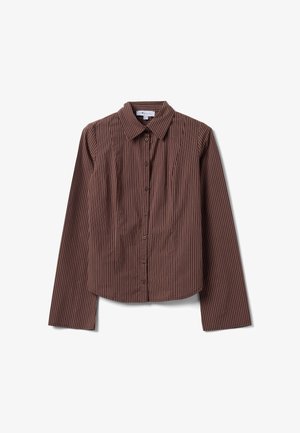B.ANGEL, SLIM-FIT SHIRT - Blusa - brown