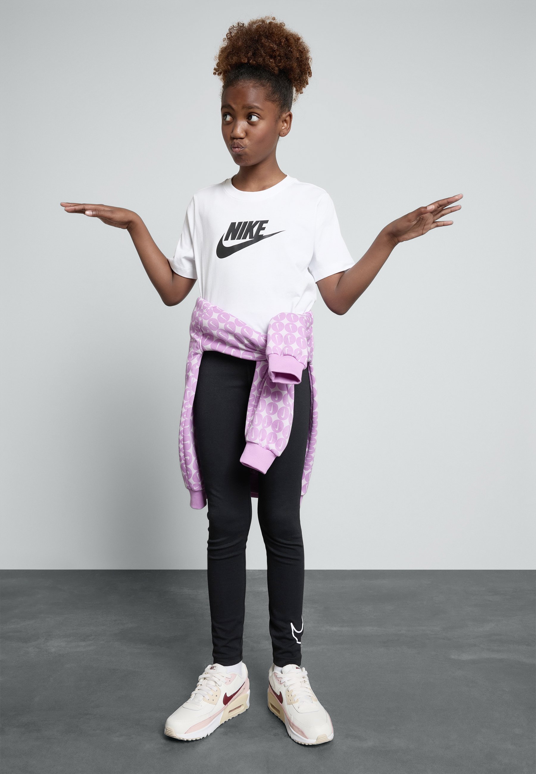 nike futura leggings black and pink