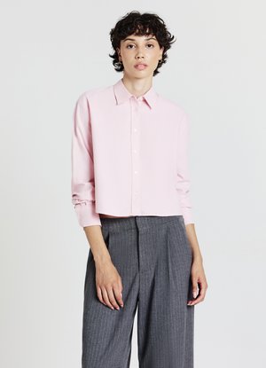 CROP - Button-down blouse - rosa chiaro
