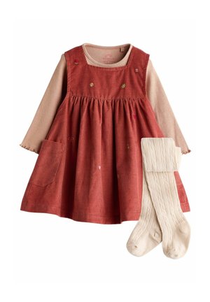 SET REGULAR FIT  - Body - rust brown embroidered