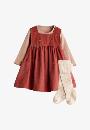 Next SET REGULAR FIT - Bodijs - rust brown embroidered