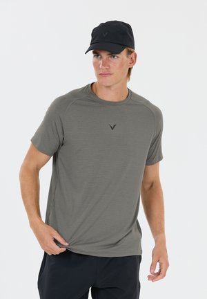 VIRTUS, VIRTUS T-SHIRT NEVA - Tekninen t-paita - gunmetal