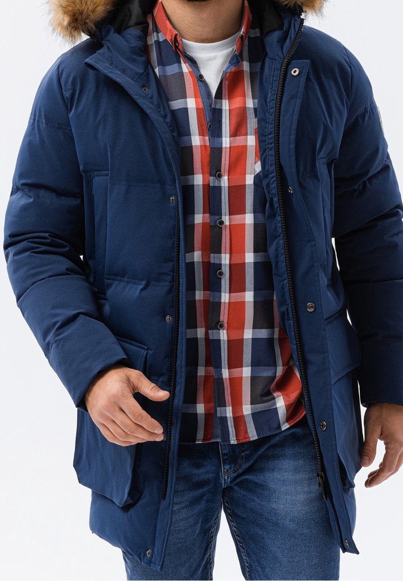 Ombre Vinterkappa /-rock - dark blue