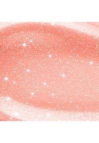Glanset korallrosa overflate med fine glitterpartikler og lyse, glitrende høydepunkter spredt over.