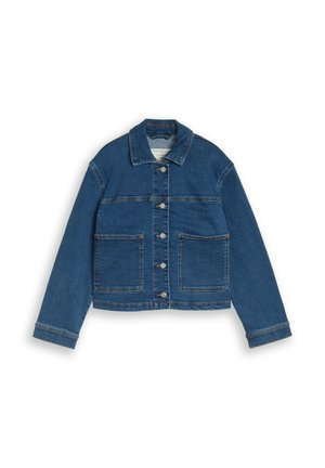 MIT STRETCH - Jeansjacke - mid stone bright blue denim