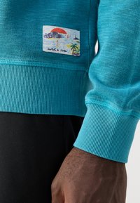 Scotch & Soda STRUCTURED  - Φούτερ - petrol blue