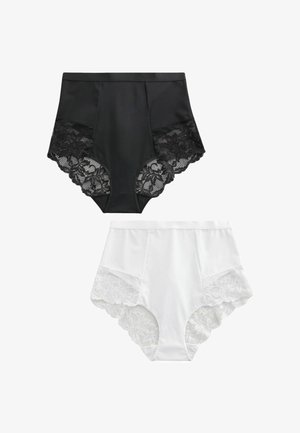 Next, HIGH WAIST BRIEF FIT - TUMMY CONTROL LIGHT SHAPING KNICKERS 2 PACK - Trusser - black white