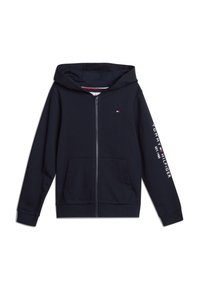 Tommy Hilfiger ESSENTIAL ZIPTHROUGH HOODIE UNISEX - Mikina na zip - desert sky