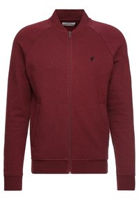 Pier One Felpa con zip - bordeaux